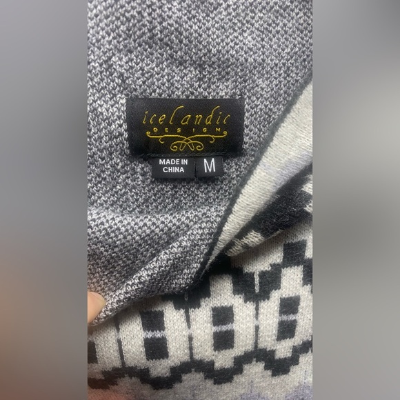 100% Merino Wool Fair Isle Sweater Dress - 34” Mini/Midi Knit Jumper - Picture 8 of 12